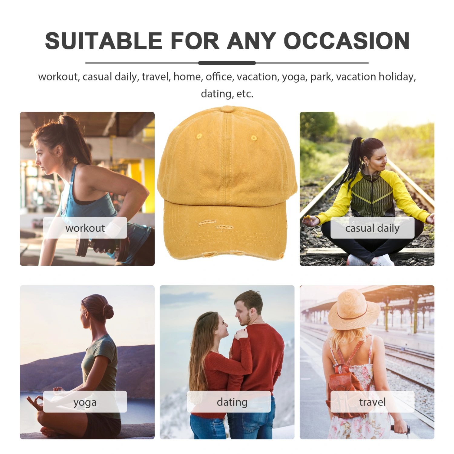 Breathable Summer Hat Baseball Caps Fashion Peaked Hat for Women Girls