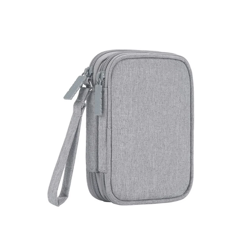 1Pc Data Cable Organizer Earphone Storage Bag Multi-function Pouch Sundries Holder Travelling Handbag (Single-layer)