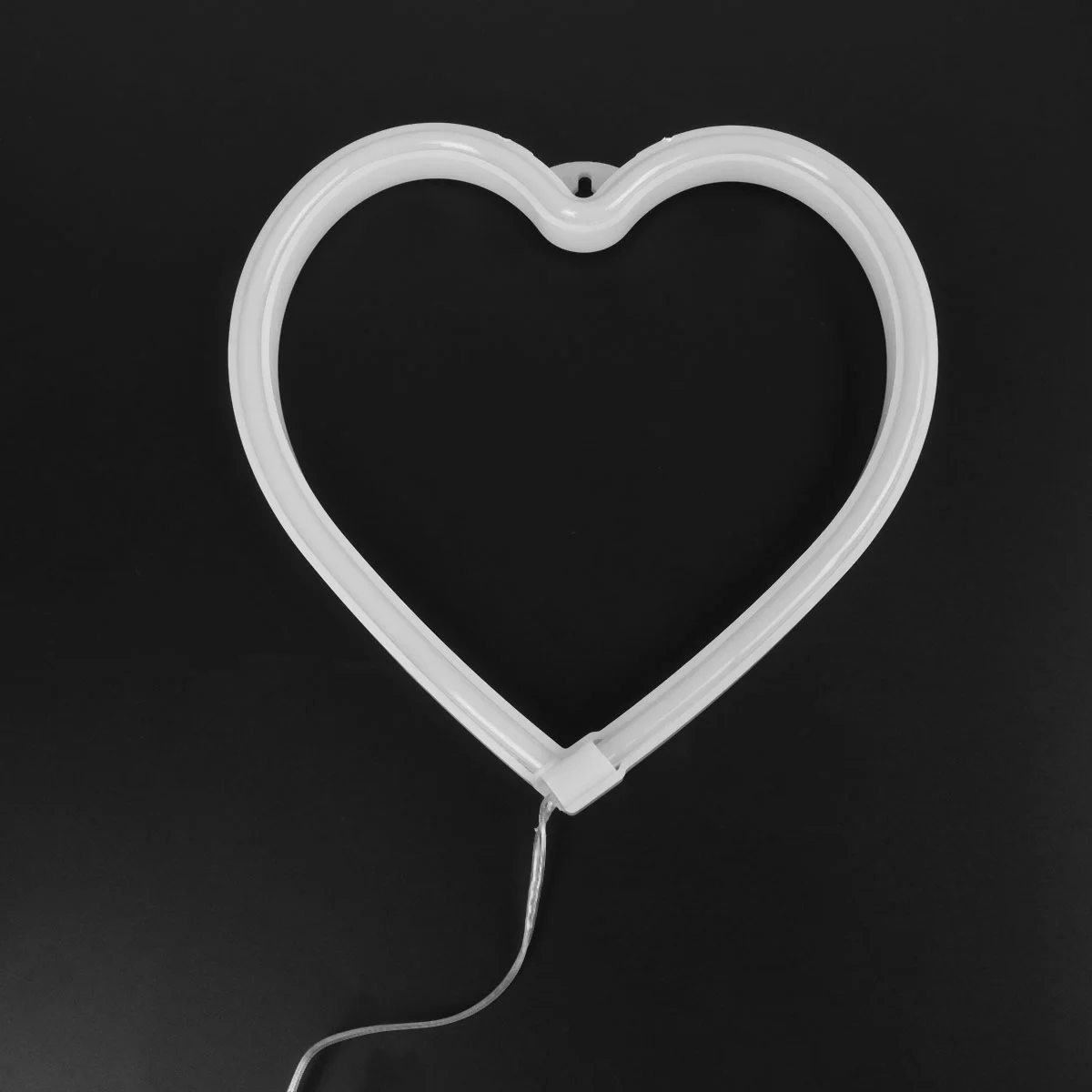 Heart Design Neon Light LED Decorative Lamp Night Lights Party Decor for Home (Pink USB Plug without Battery)