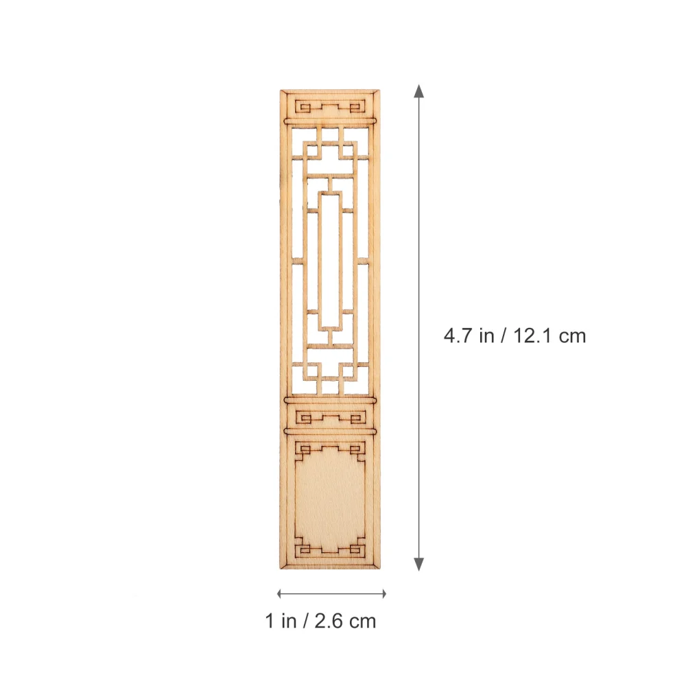 Unfinished Wood Door Window Piece Blank Wood Slice Children DIY Craft Prop