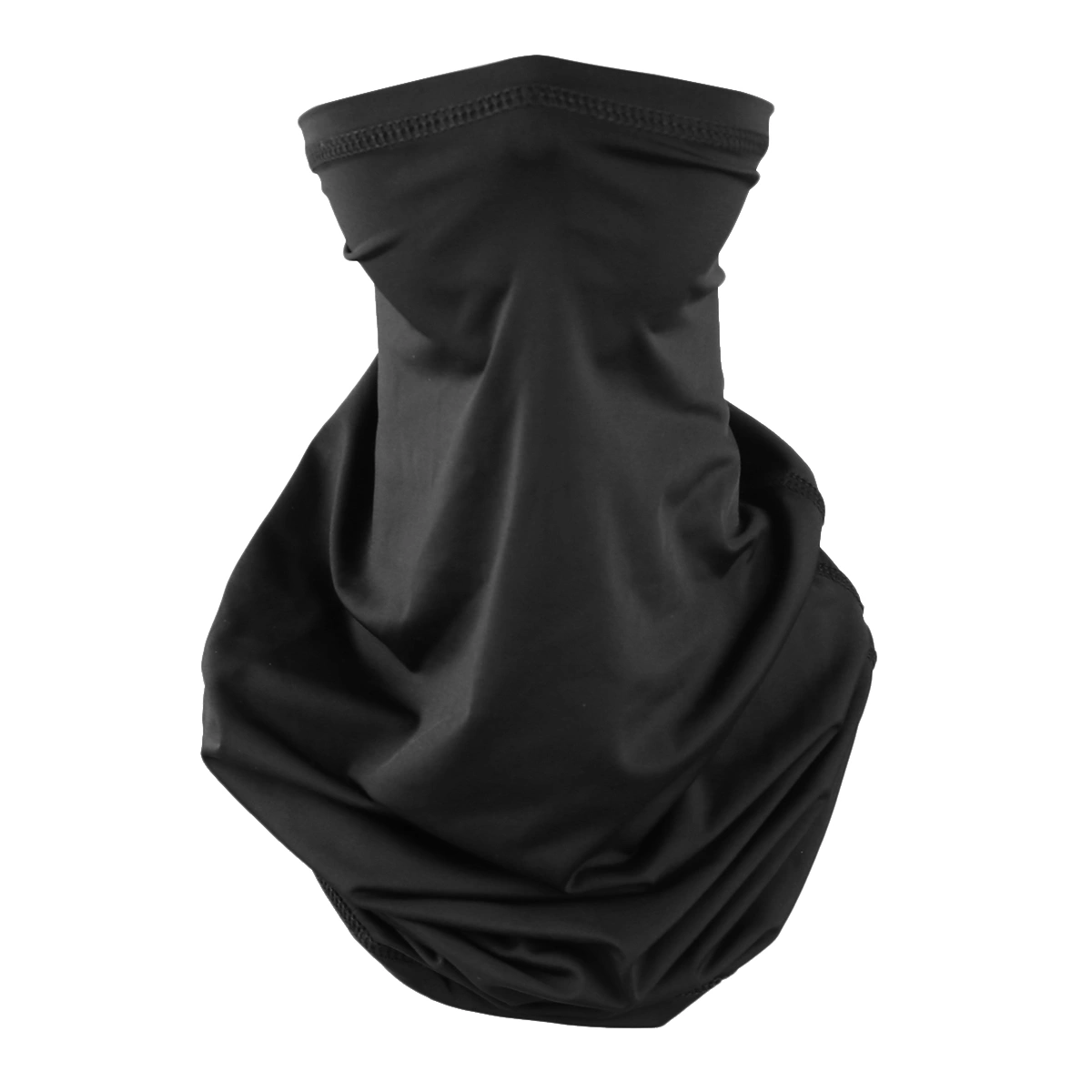 Black Multifunctional Face Scarf Ice Silk Neck Gaiter UV Protection Face Cover Dustproof Neckerchief Headwrap Breathable Mask Headwear Cool Blindfold for Riding Outdoor Fishing