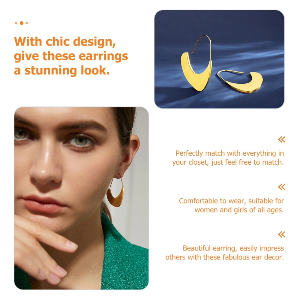 1 Pair Women Earrings Chic Ear Dangle Simple Ear Pendant Stylish Ear Jewelries