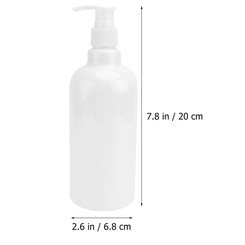 8PCS 500ml Refillable Pump Bottles Shampoo Liquid Soap Dispenser Lotions Bottles