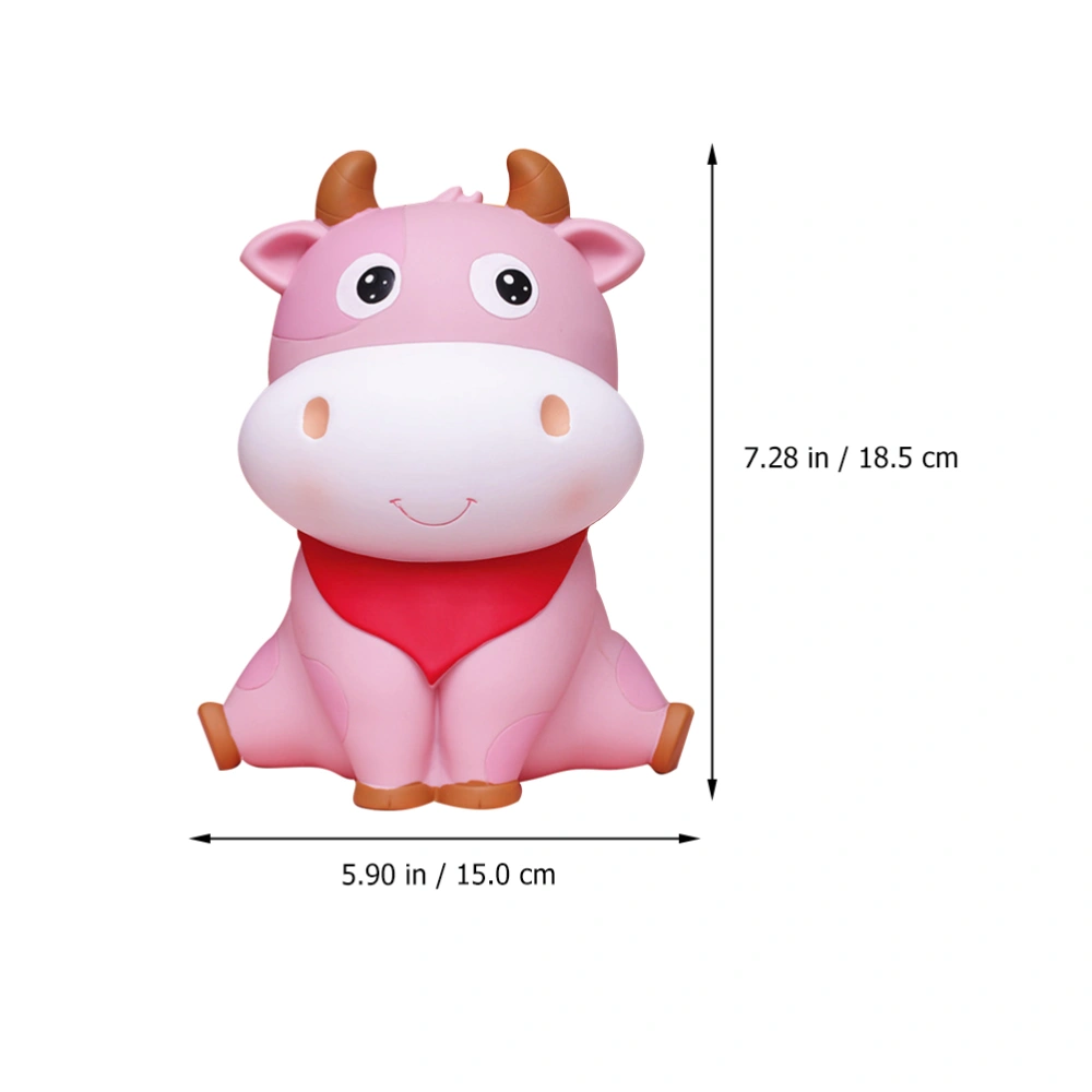 1pc Cattle Shape Coin Bank Kids Piggy Bank Cattle Ornament New Year's Gift