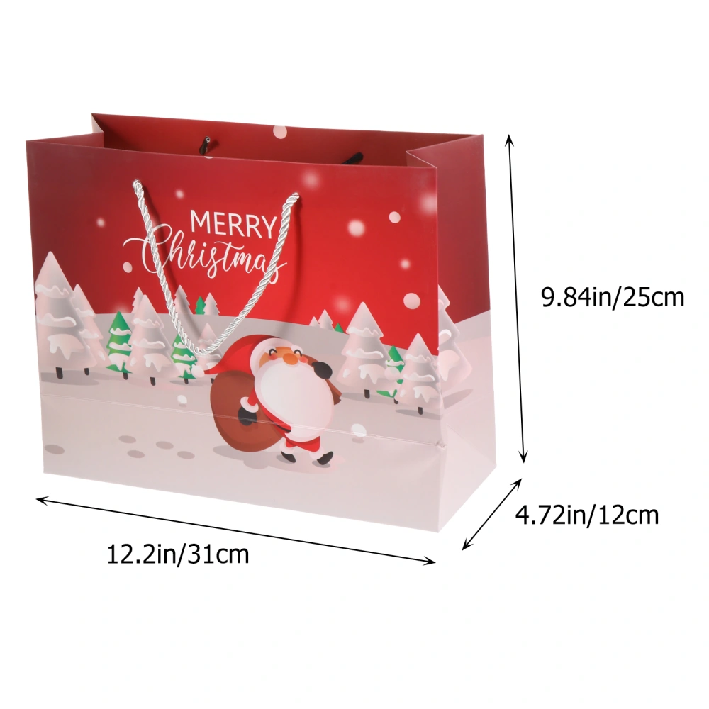 12pcs Christmas Paper Bag Christmas Gift Shopping Bag Christmas Handbag