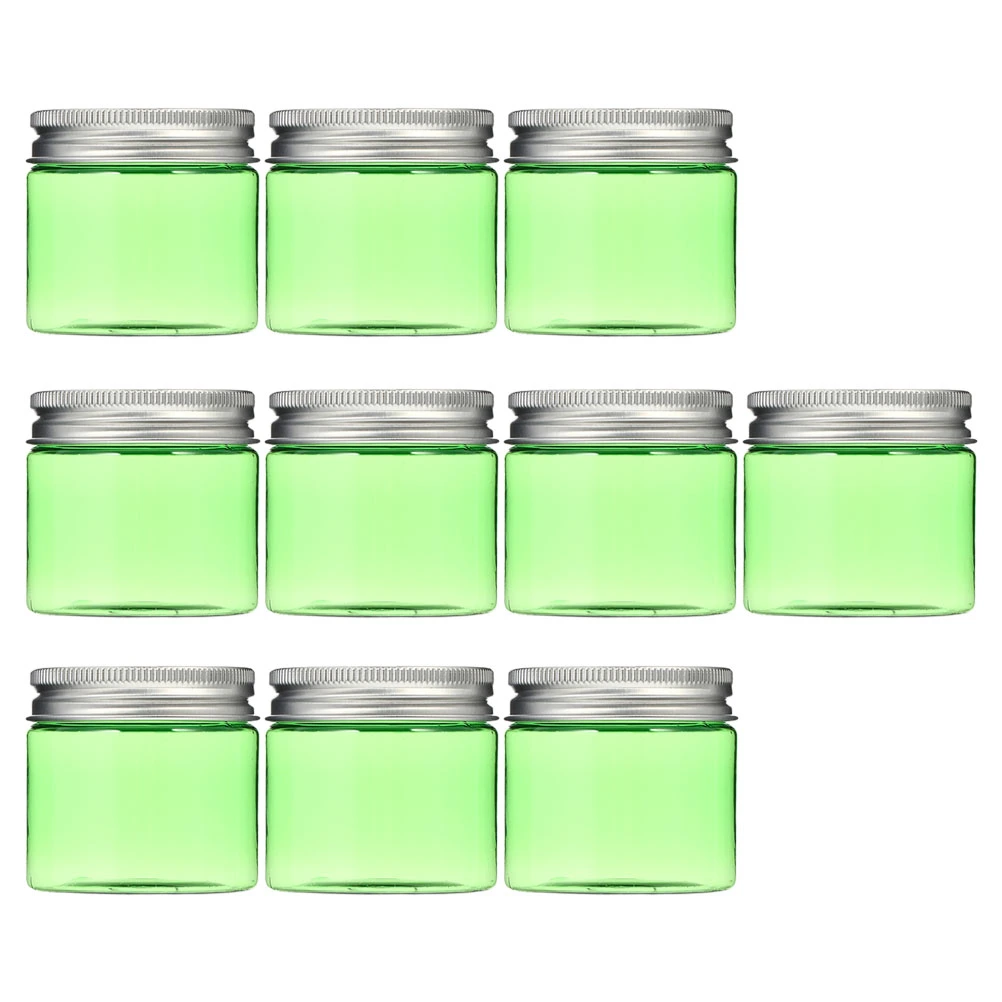 10Pcs 50g Plastic Creams Containers Empty Cosmetic Storage Pots with Cover