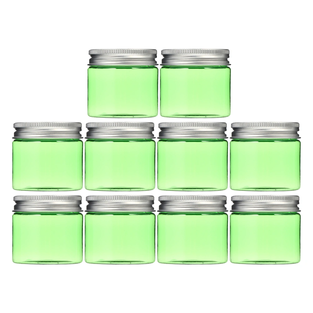 10Pcs 50g Plastic Creams Containers Empty Cosmetic Storage Pots with Cover