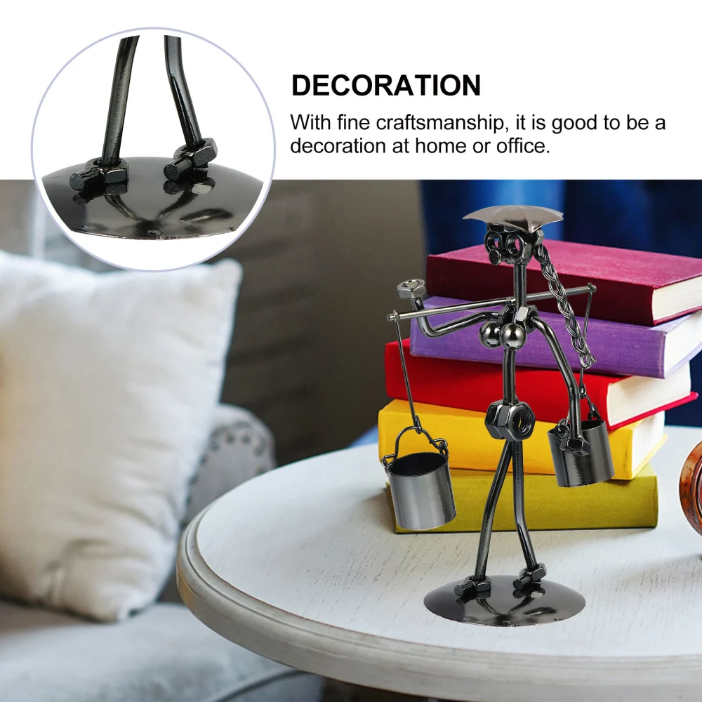 1Pc Simple Modern Iron Art Decor Creative Household Decoration Desktop Adornment