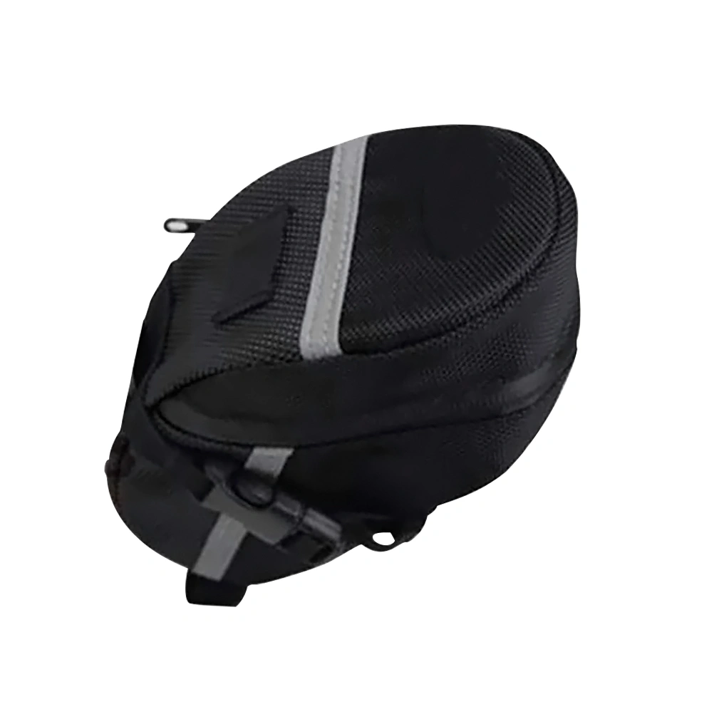 Multi-functional Mountain Bike Waterproof Cycling Rear Seat Bag Strap-On Bike Saddle Bag (Black)