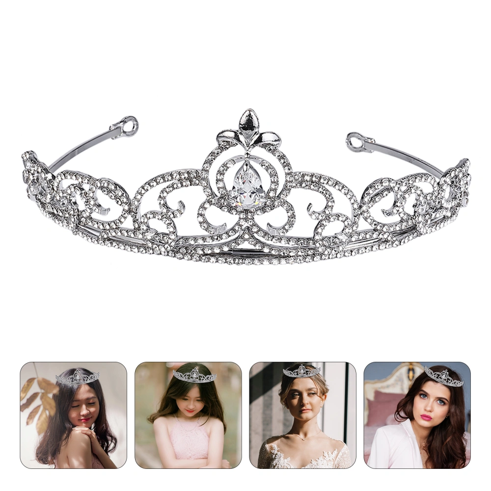 Wedding Crown Rhinestones Headdress Costume Party Hair Accessory Cosplay Props