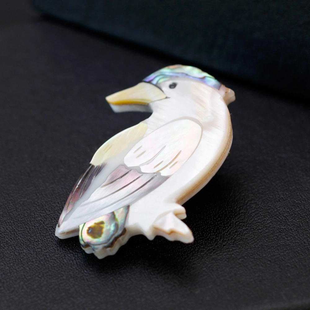 Bird Animal Brooch Retro Animal Corsage Jewelry Accessories Shell material Animal Brooch(As Shown)