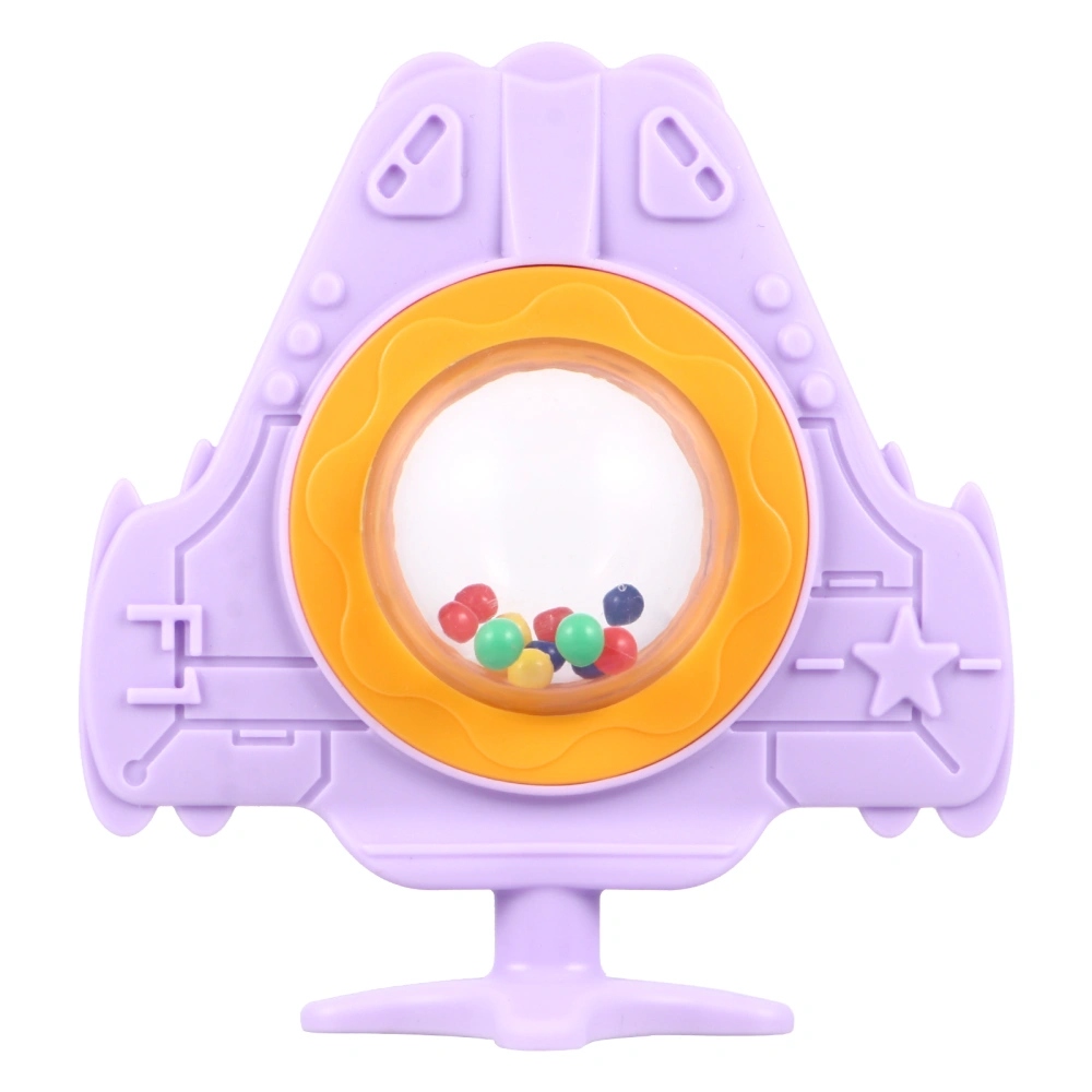 Plane Shape Teether Toy Silicone Cartoon Shaker Toy for Baby Newborn Infants