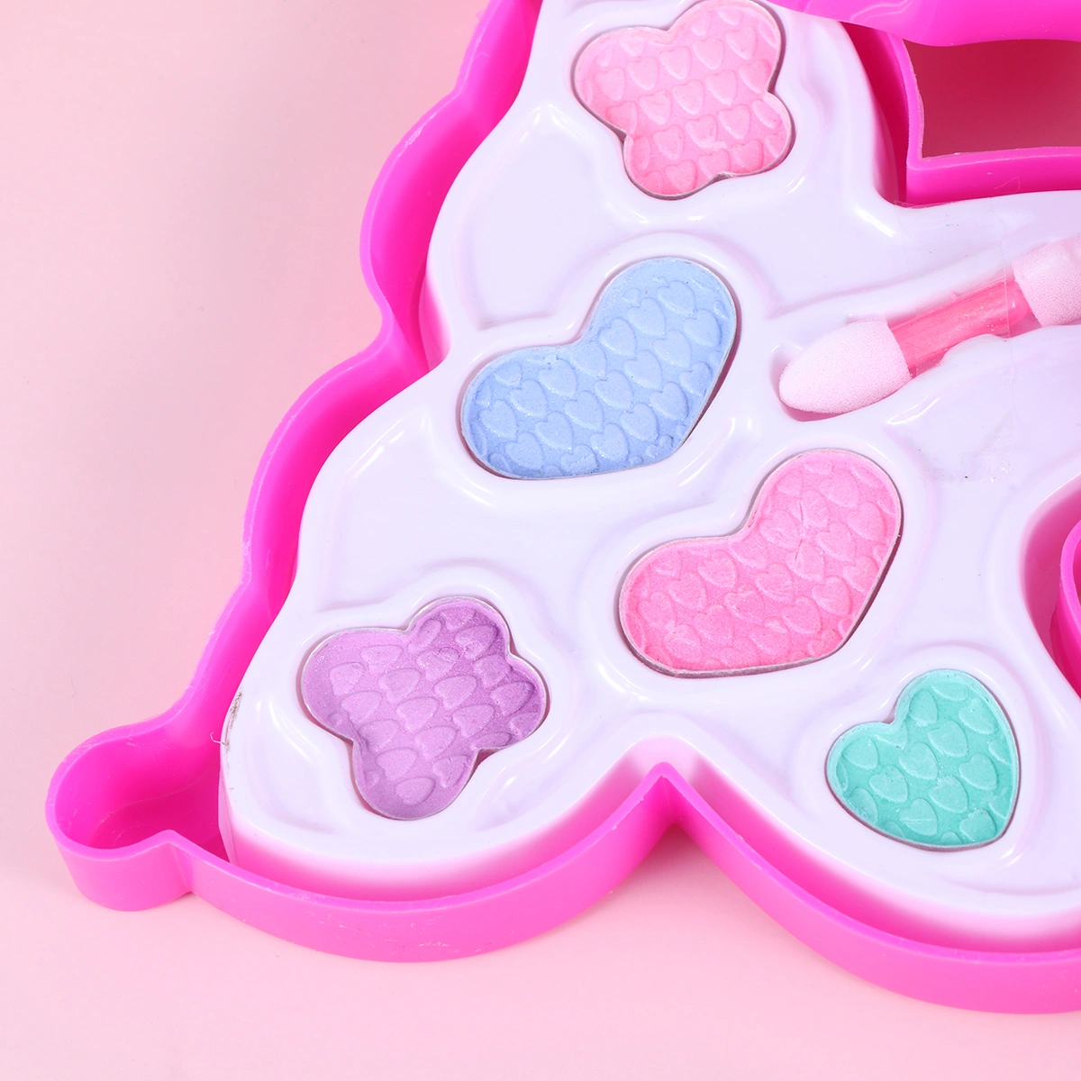 1 Set of Baby Makeup Set Play House Toy Cosmetics Toy Girls Makeup Tool Little Girl Gift Box Pink (931A)