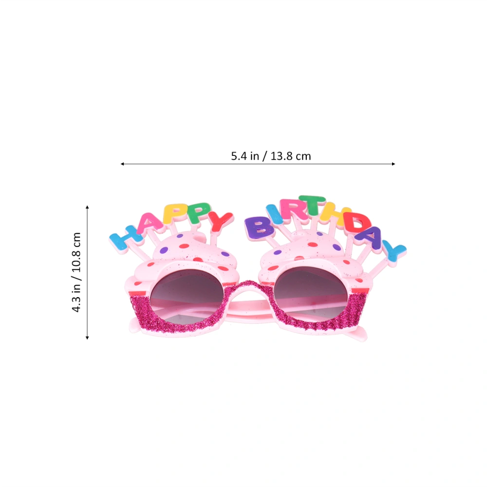 1Pc Creative Glasses Colorful Novelty Gradient Grey Eyeglasses for Kids Adults Birthday Gift Party Supplies