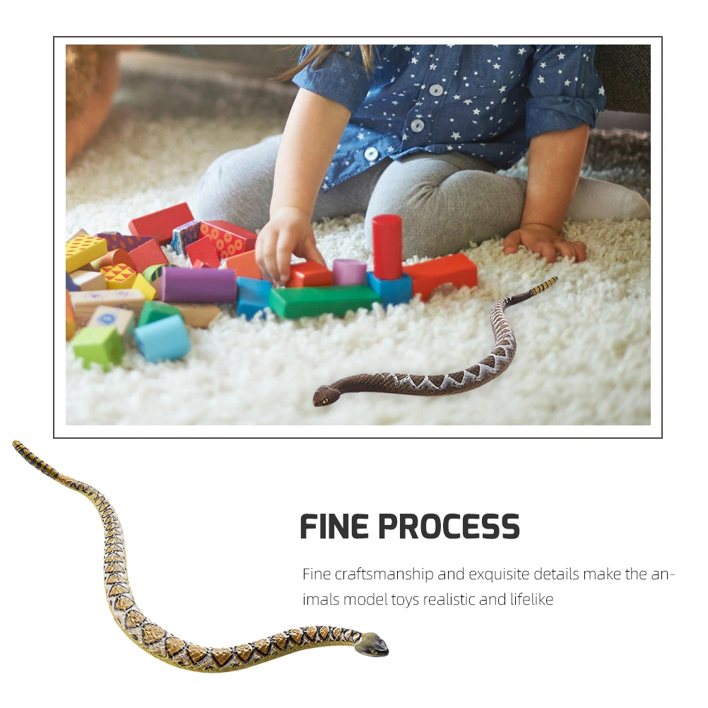 PVC Snake Model Kids Snake Decoration Snake Ornament Kids Snake Cognitive Model