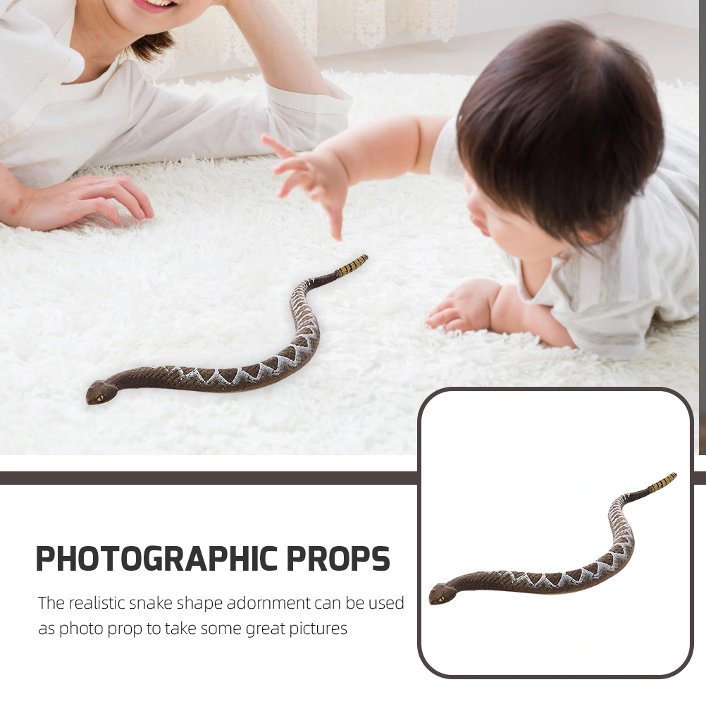 PVC Snake Model Kids Snake Decoration Snake Ornament Kids Snake Cognitive Model