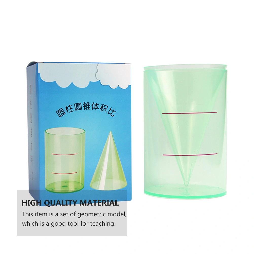 2 Pcs Cylinder Cone Mathematical Volume Ratio Demonstrator Teaching Tools
