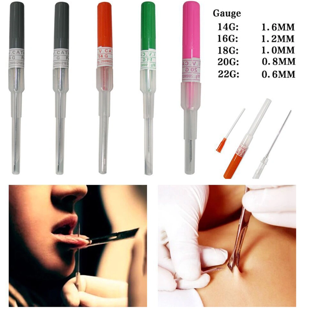 10pcs 22G Disposable Body Piercing Needles Gauge Piercing Needles Sterile Body Piercing Needles for Ear Nose Navel