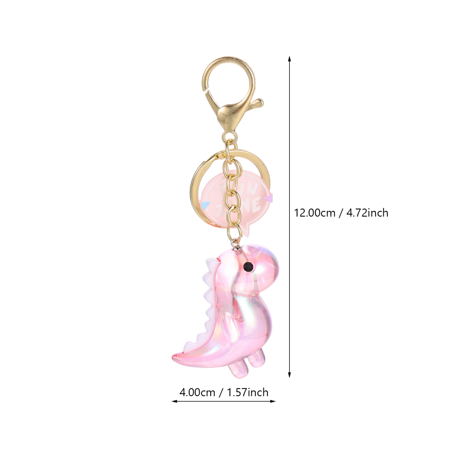 1Pc Keychain Dinosaur Pendant Acrylic Dinosaur Toy Keychain Hanging Ornament