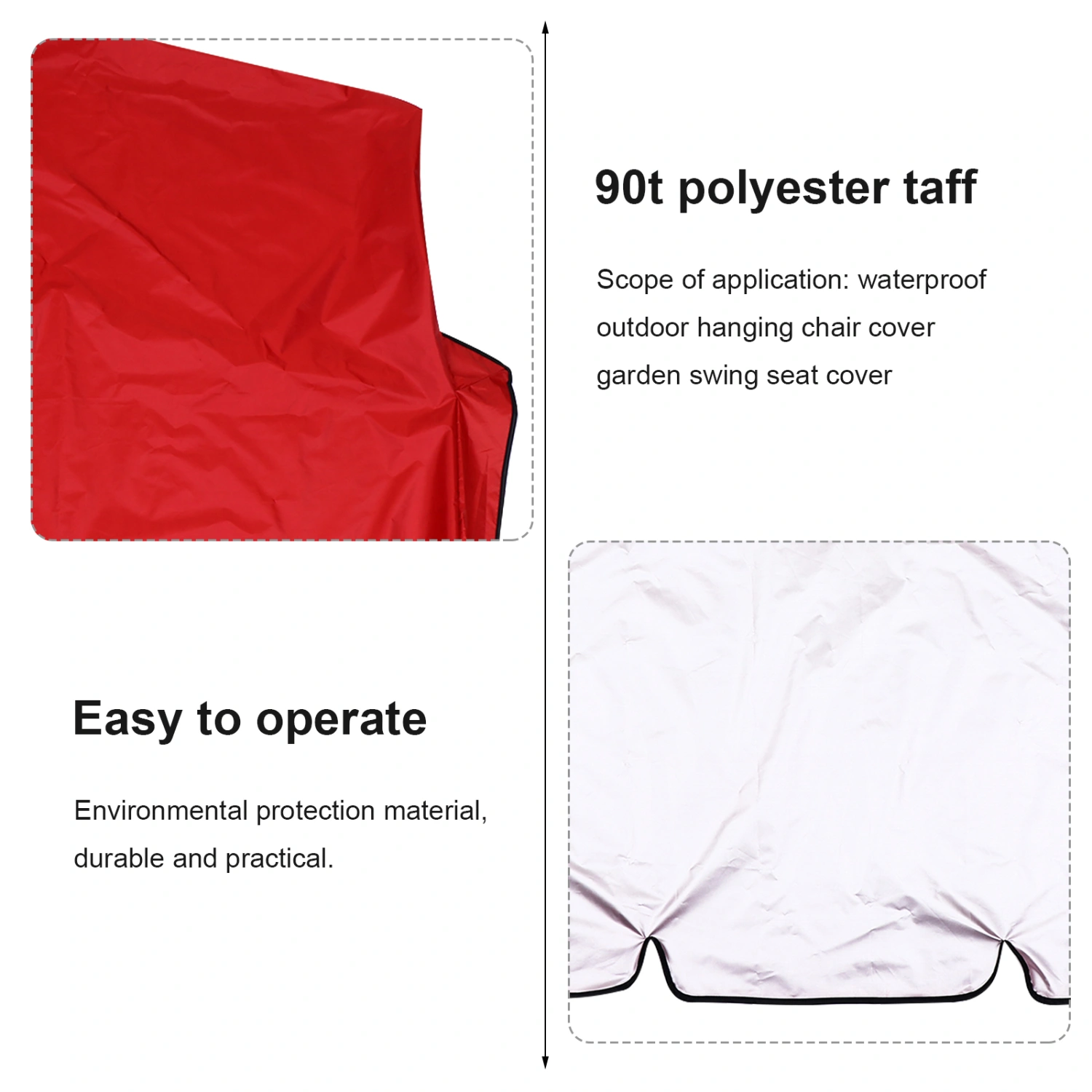 1 Pc Swing Seat Cover Dust Proof Weatherproof Swing Seat Covering UV Resistant