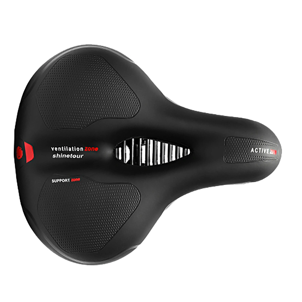1pc Bike Saddle Reflective Mountain Bike Riding Saddle Bike Accessory (Black)