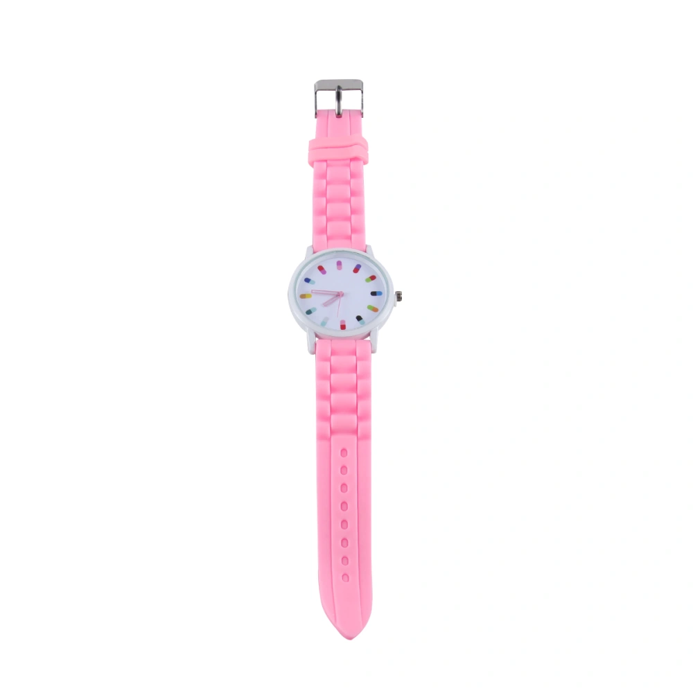 Lovely Children Watch Creative Quartz Watch Fashion Kids Watch Birthday Gift for Students Toddlers (Pink)