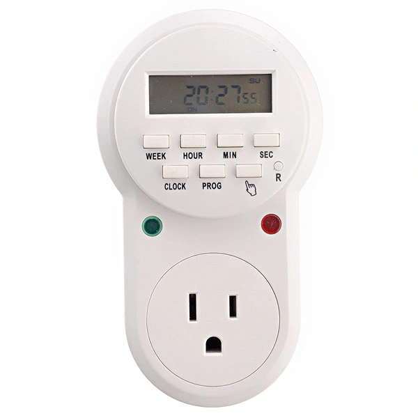 ETU-63A USA Series Electronic Programmable Timer Switch Weekly Digital Timer (White)