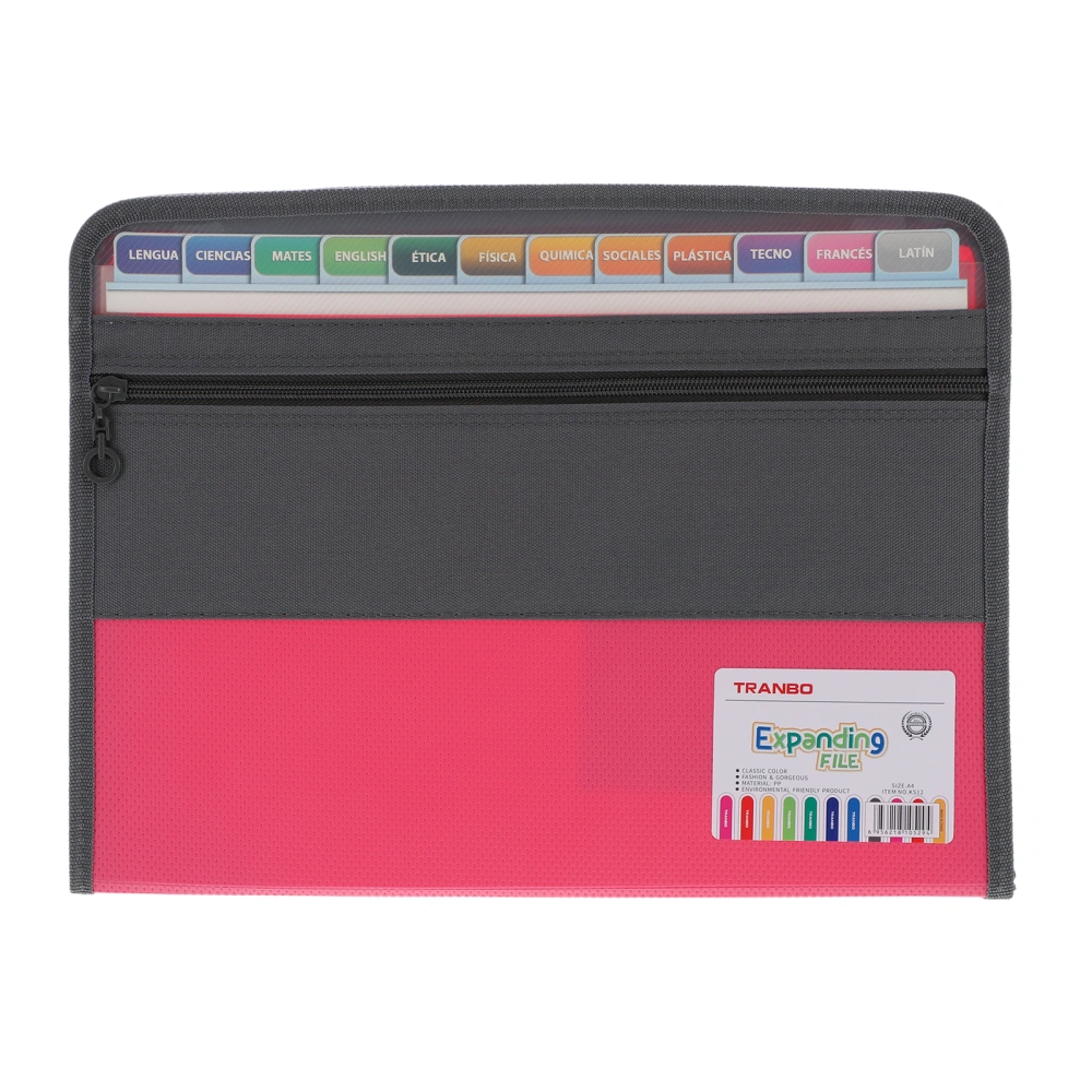 13 Pockets File Folder Multi-Layer Document Folder A4 File Organizer for School