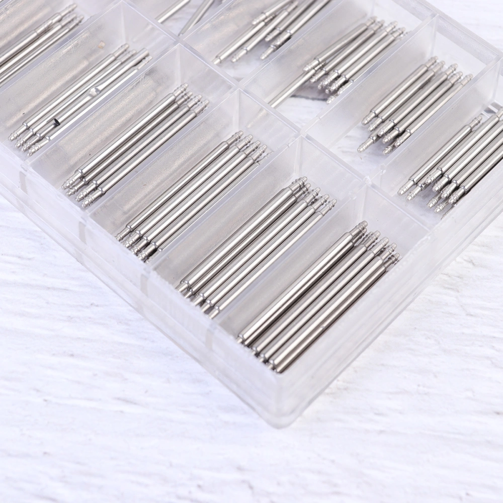 216Pcs  Durable Watch Repair Kit Watch Kit Bag Watch Strap Band Spring Bar Link Pin Remover Tool Repair Tools for Home Watchmaker (8MM-25MM Silver)