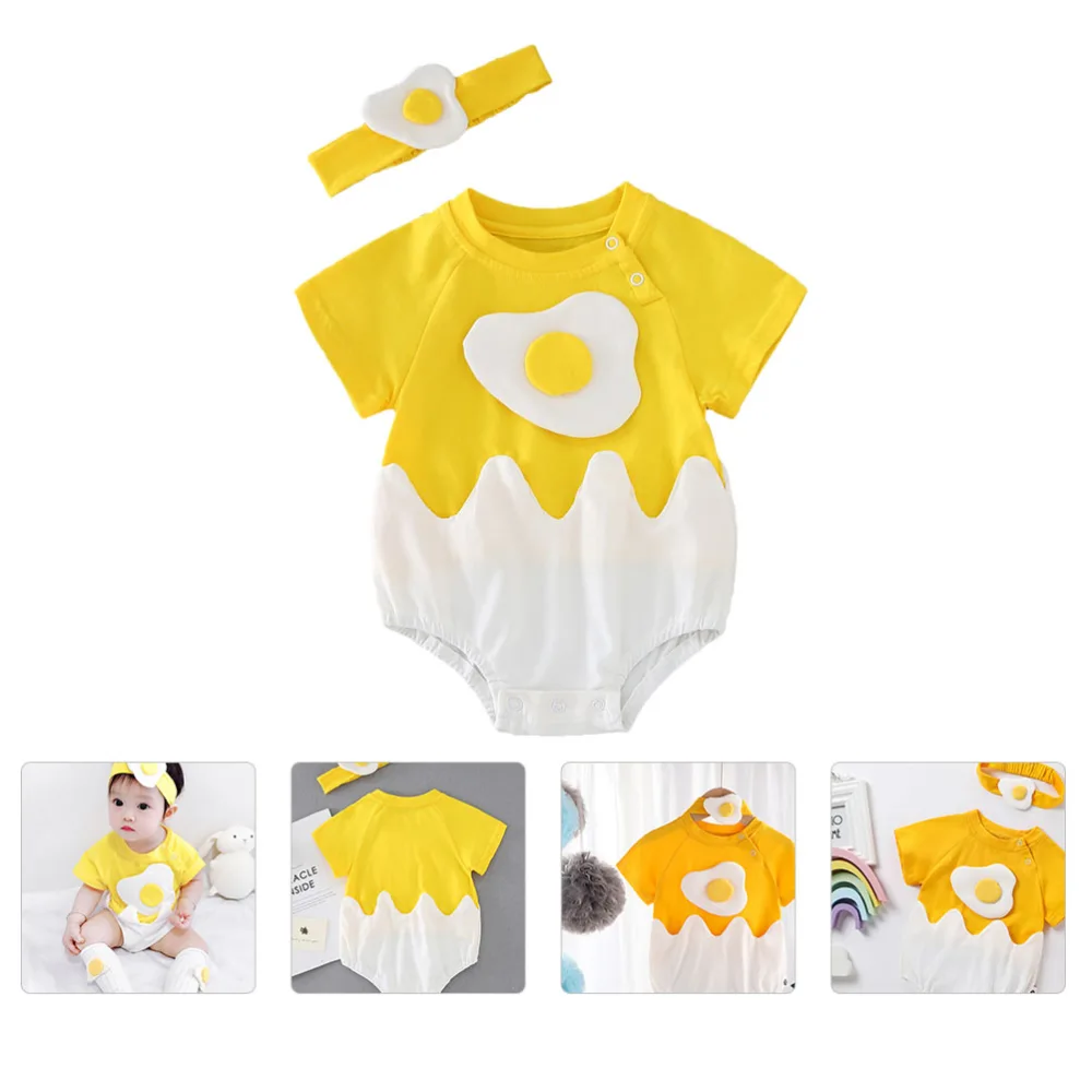 1Pc Newborn Romper Baby Short Sleeve Jumpsuit Bodysuit Summer Baby Costume