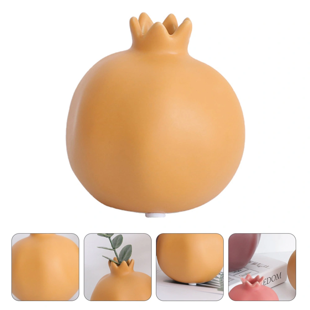 1pc Pomegranate Shape Design Flower Vase Living Room Decoration Flower Container