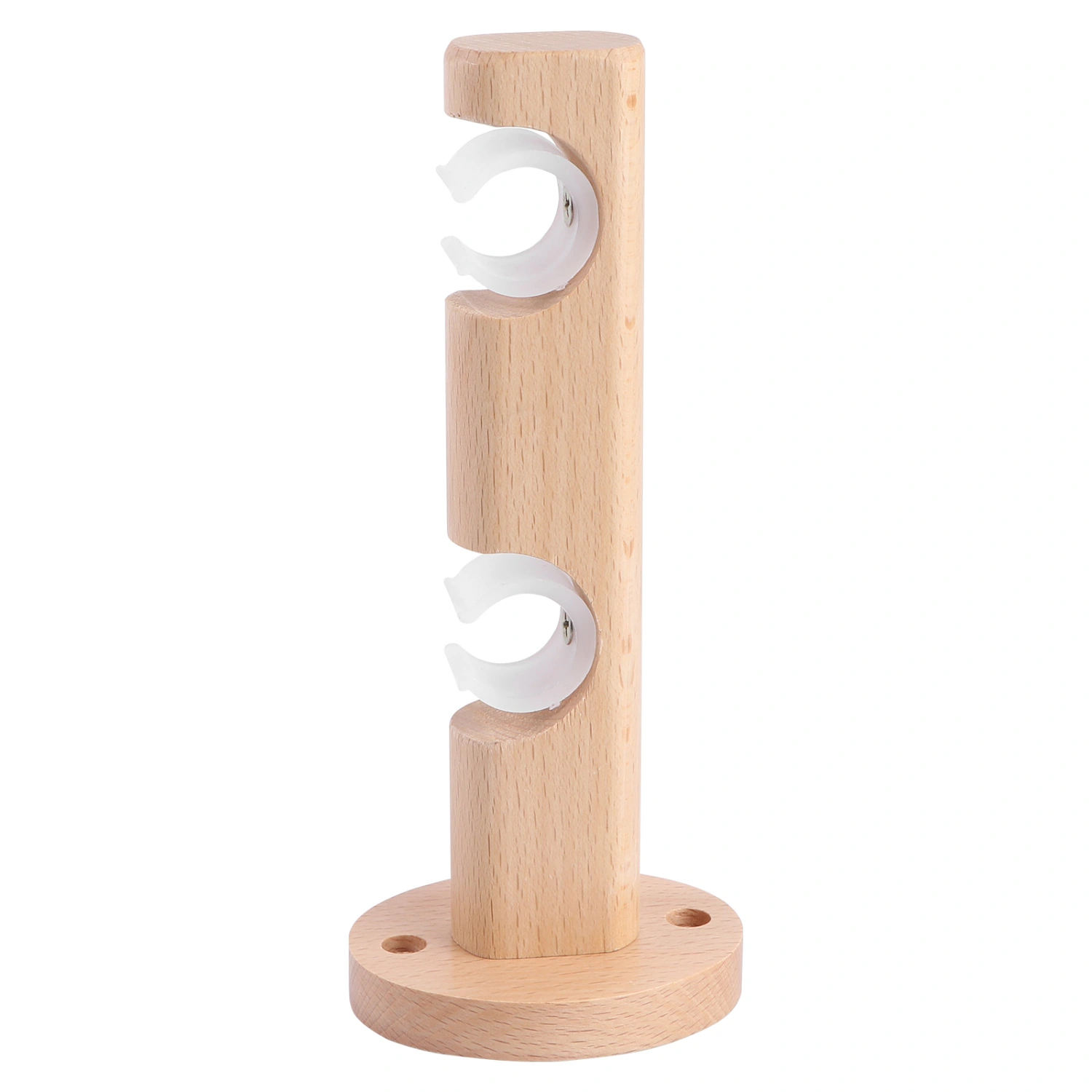 1Pc Wooden Curtain Rod End Shower Curtain Rod Holder Rod Holder Curtain Support