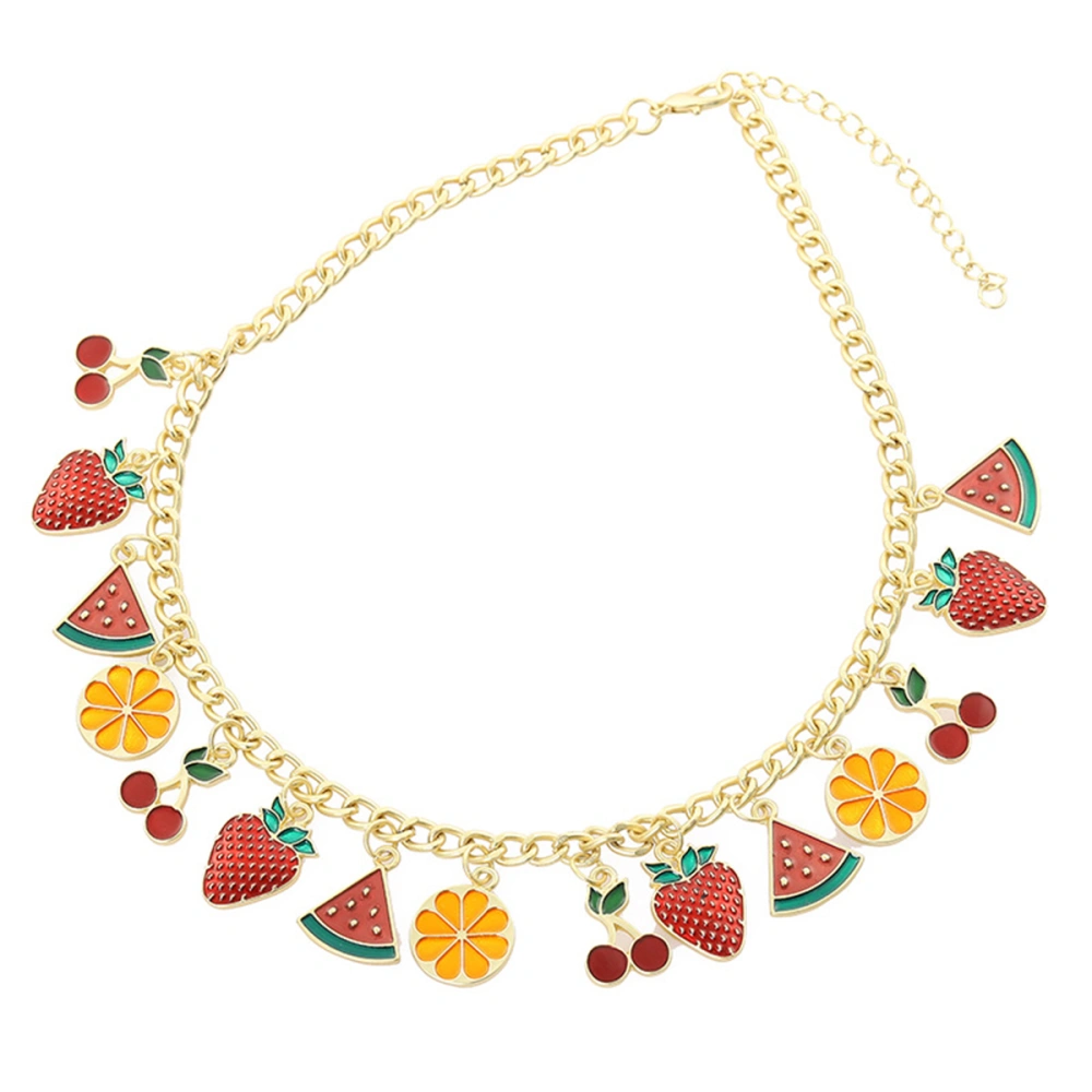 Fruit Personality Delicate Collars Creative Pendent Choker Beautiful Clavicle Chain for Woman