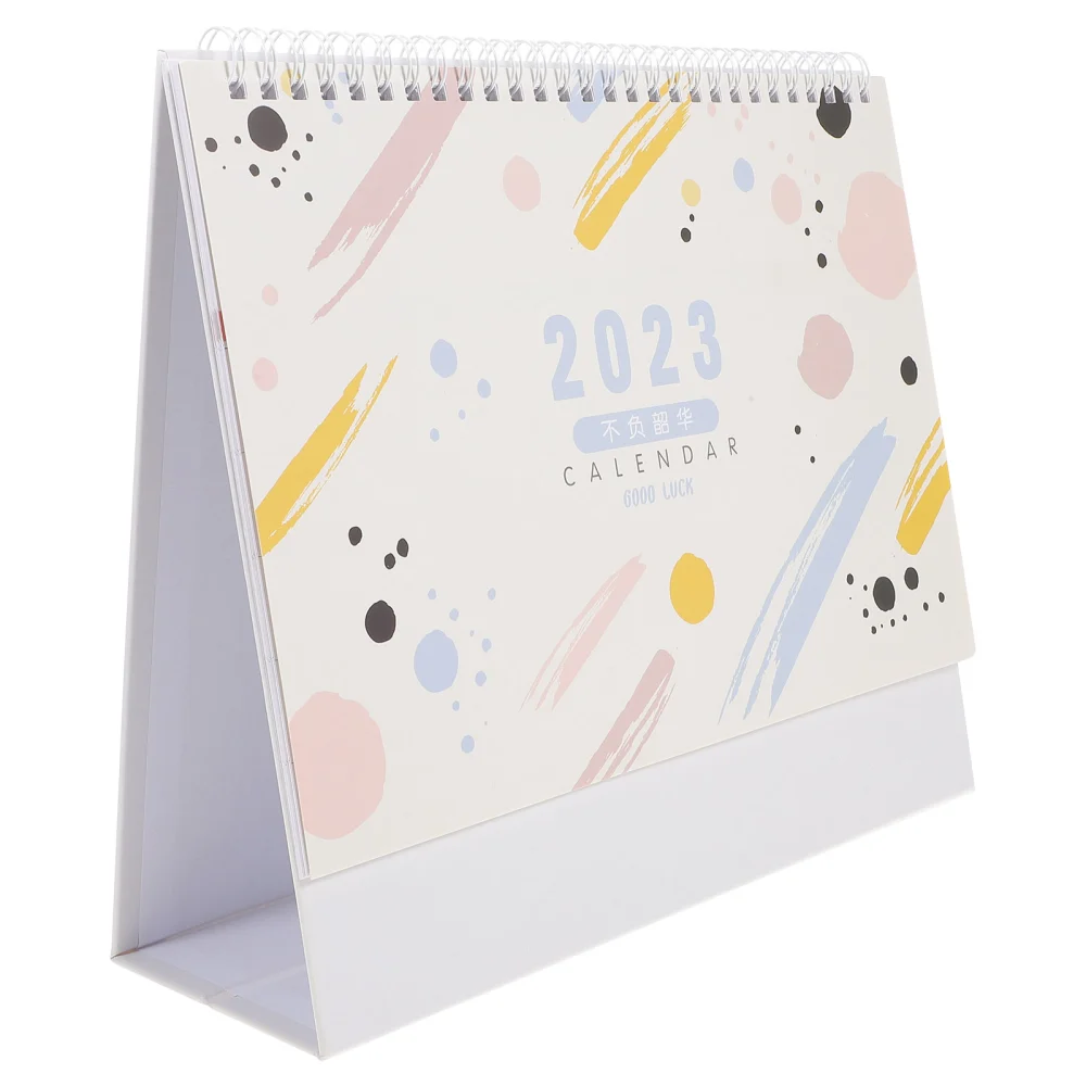 Desk Calendar Year of Rabbit Calendar Household Standing Calendar Office Desk Calendar