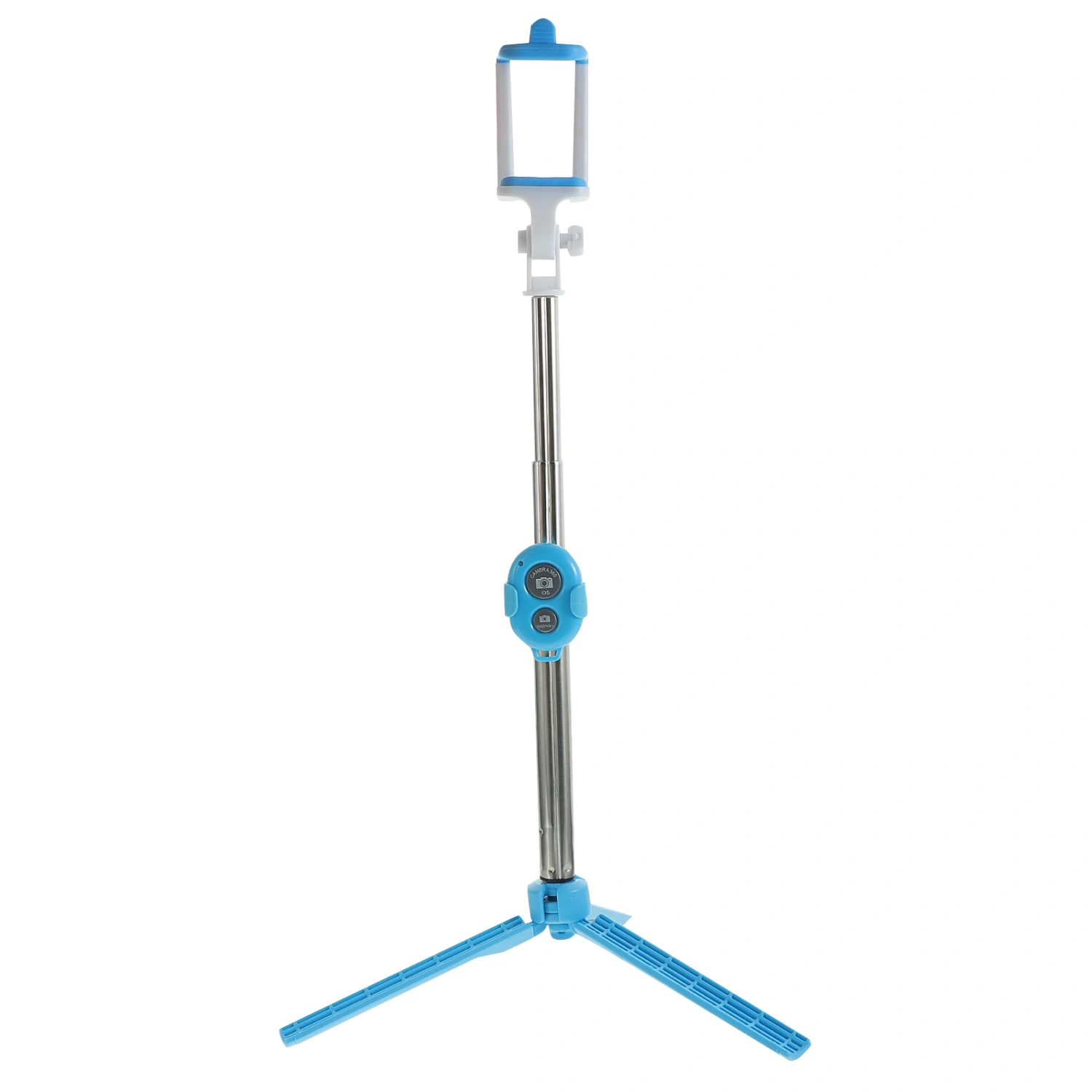 Universal Multifunctional Wireless Selfie Kit Selfie Stick Tripod and  Remote Shutter for iOS & Android Smartphones (Blue)