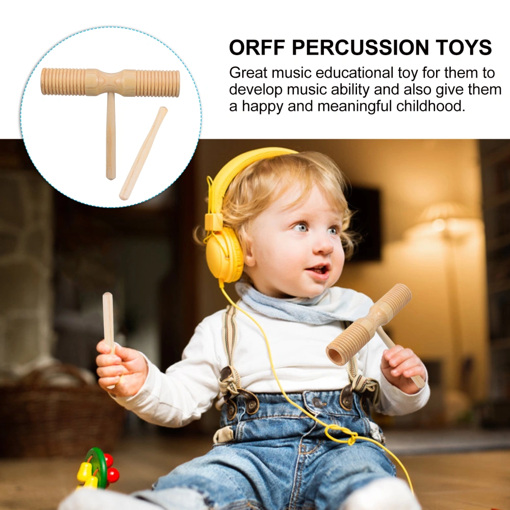 1 set of Orff Percussion Kids Wooden Musical Instrument Toys Kindergarten Toys