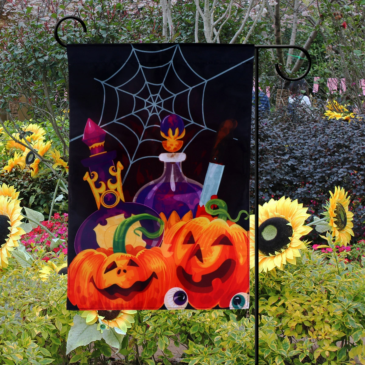Halloween Applique Garden Flag Festival Holiday Indoor Outdoor Decoration