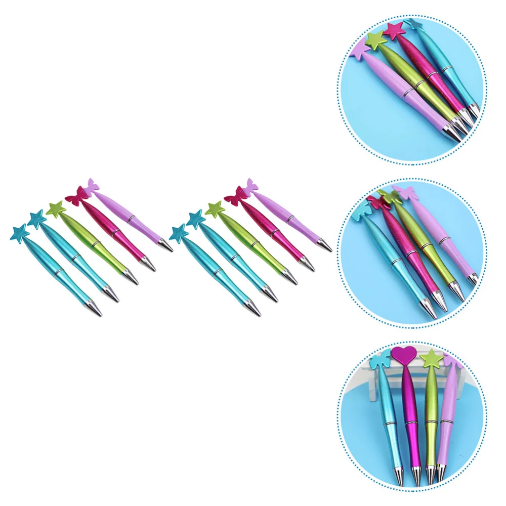 10pcs Butterflies Heart Star Design Ballpoint Pens Students Writing Ball Pens