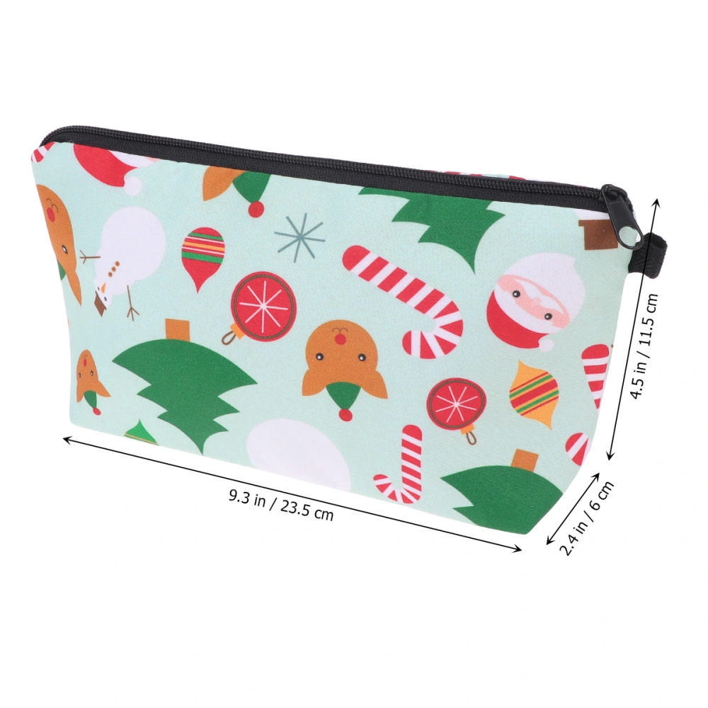 Christmas Pattern Cosmetic Storage Bag Clutch Bag Cosmetic Handbag Purse Dinner Party for Ladies Girls