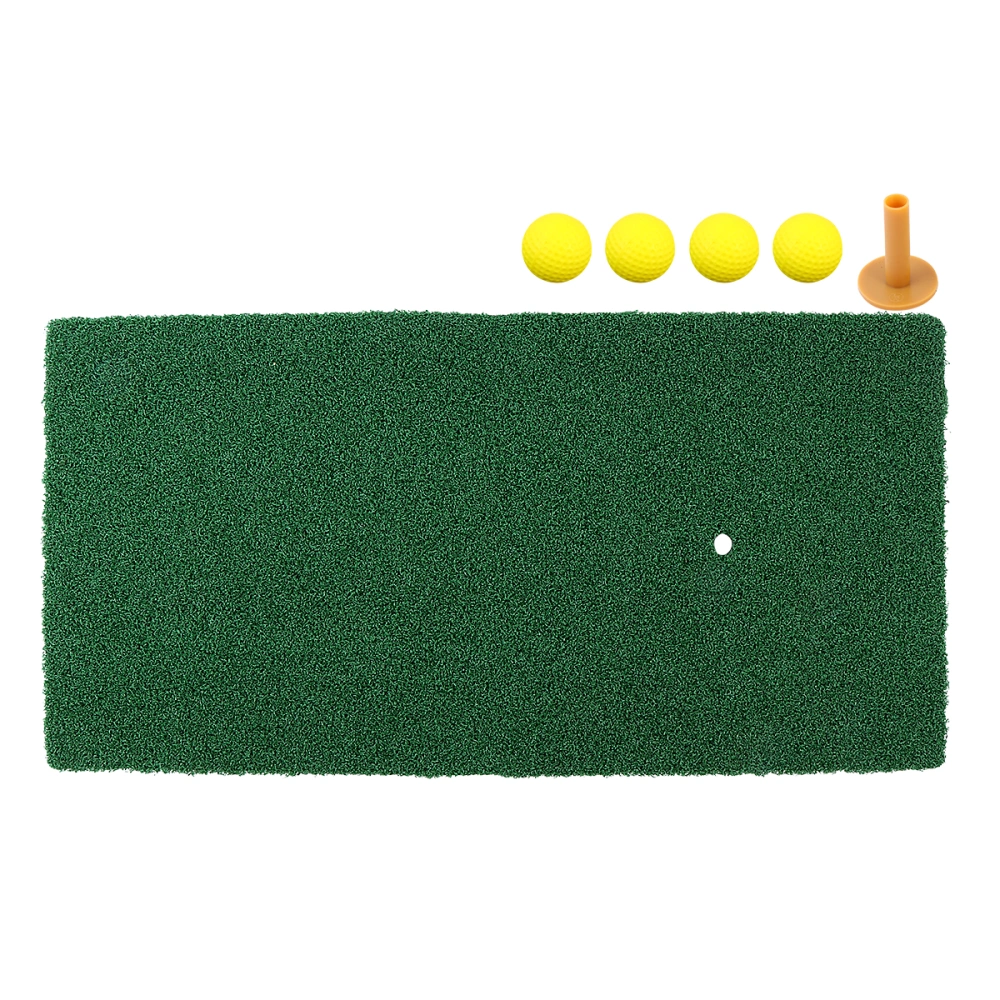 5pcs Practice Mat Practice Pads Personal Practice Hitting Mat (Green)