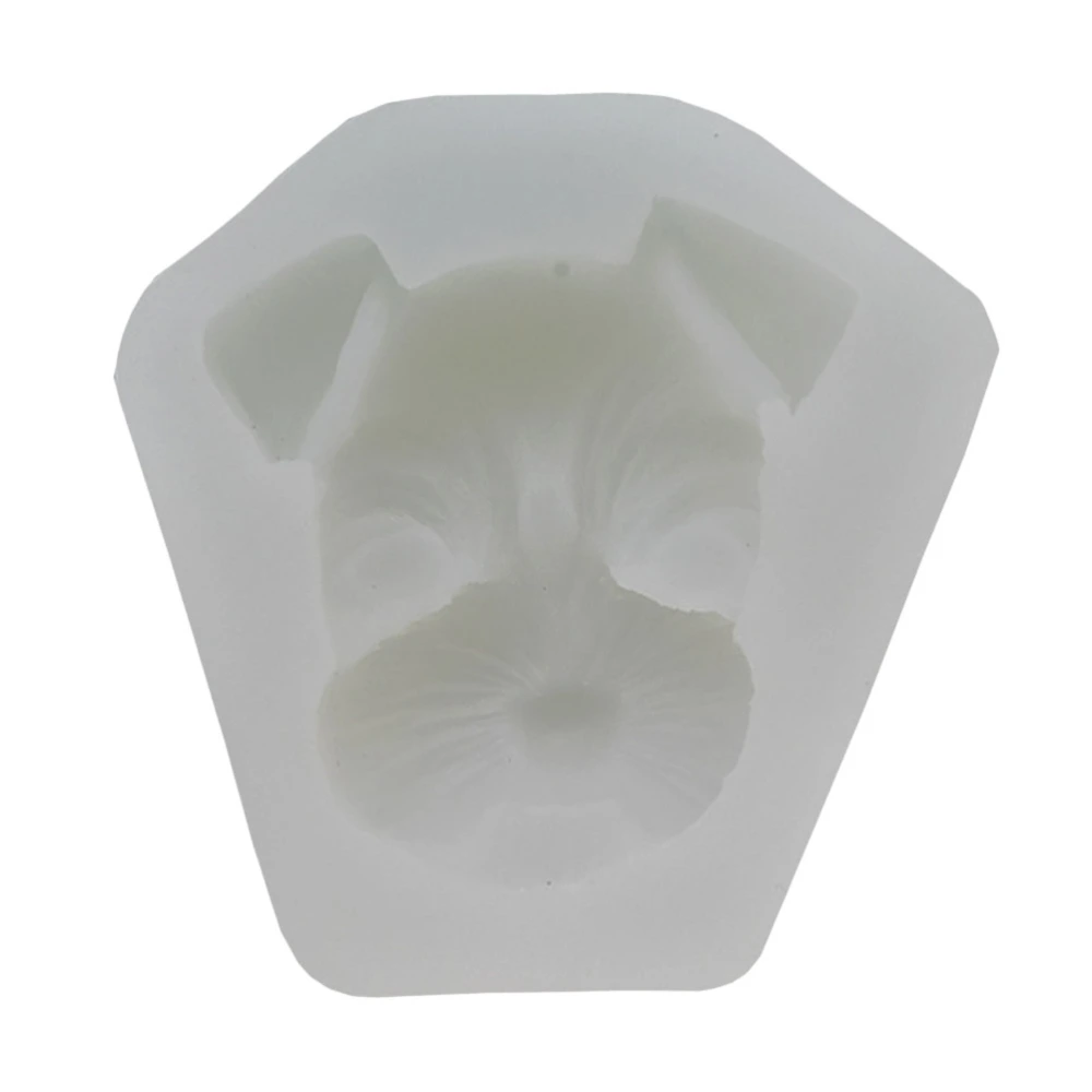 Schnauzer Silicone Molds Cake Decorating Tools Bakeware Cupcake Dessert Chocolate Fondant Mold (Semi-permeable Color)