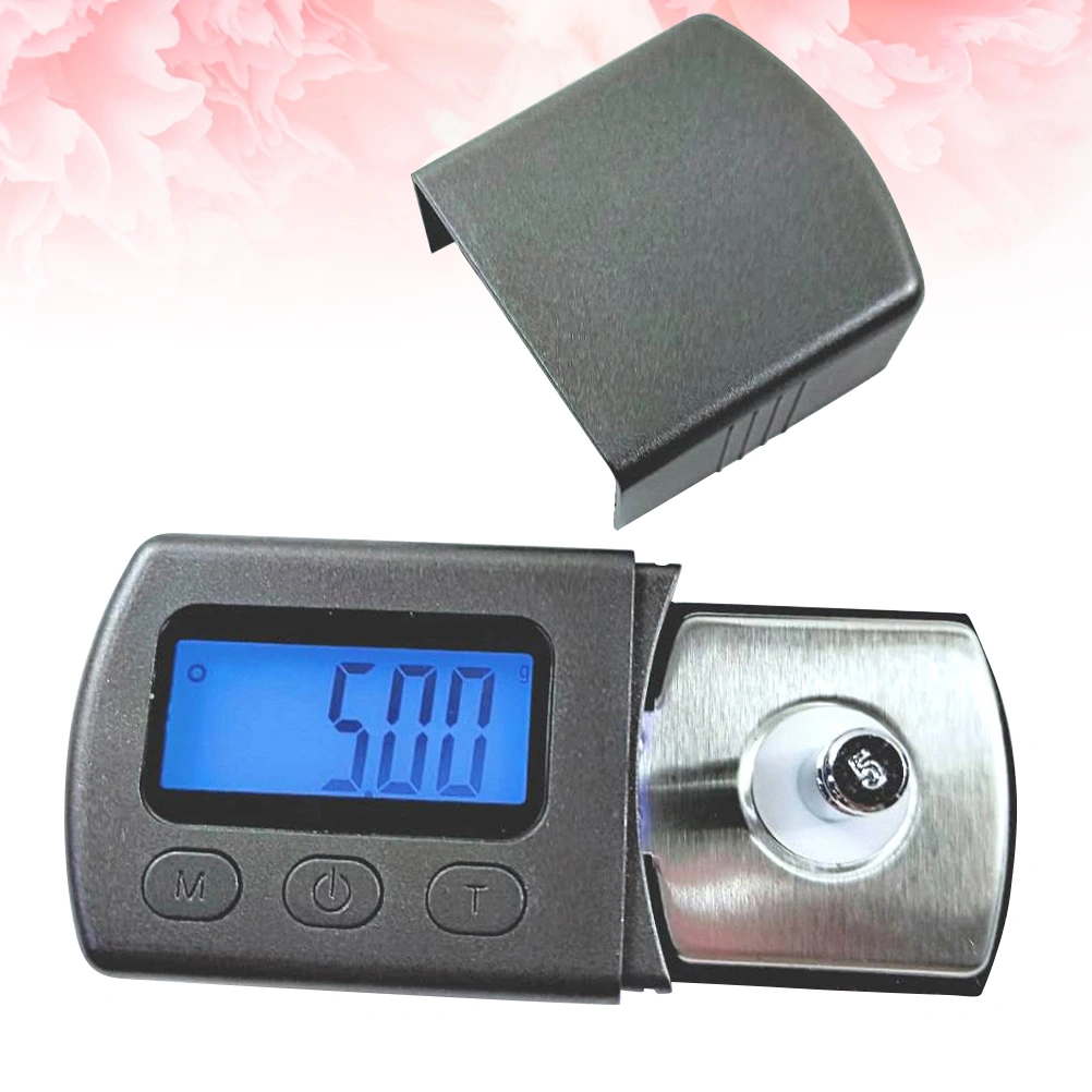 5g/0.01g Blue LCD Backlight Mini Digital High Precision Jewelry Diamond Weighing Scale Arm Load Meter Vesion for Record Player Professional Scales (Black)