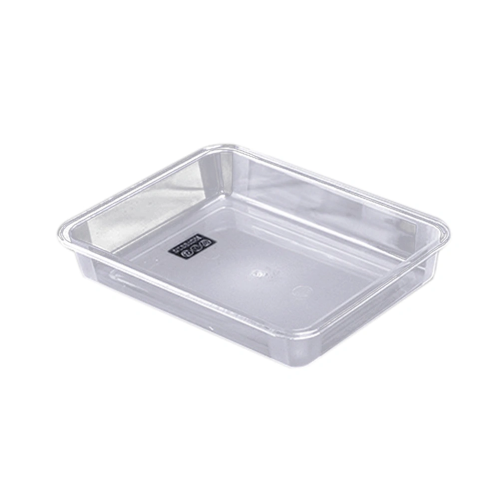 Plastic Trays Acrylic Transparent Rectangular Heavyweight Serving Party Platter Food Tray