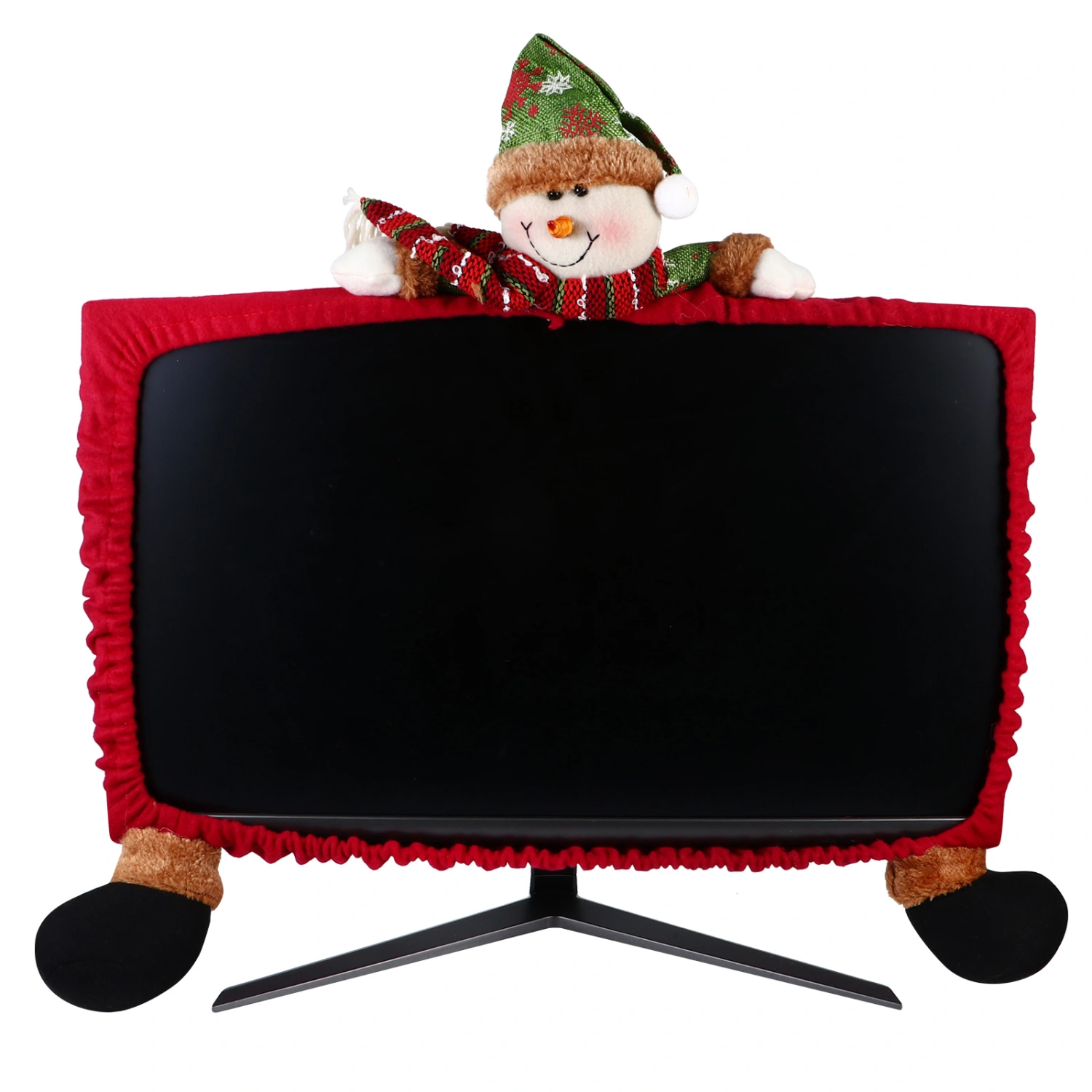 Monitor Dust Cover PC Monitor Protector Christmas Monitor Protective Cover