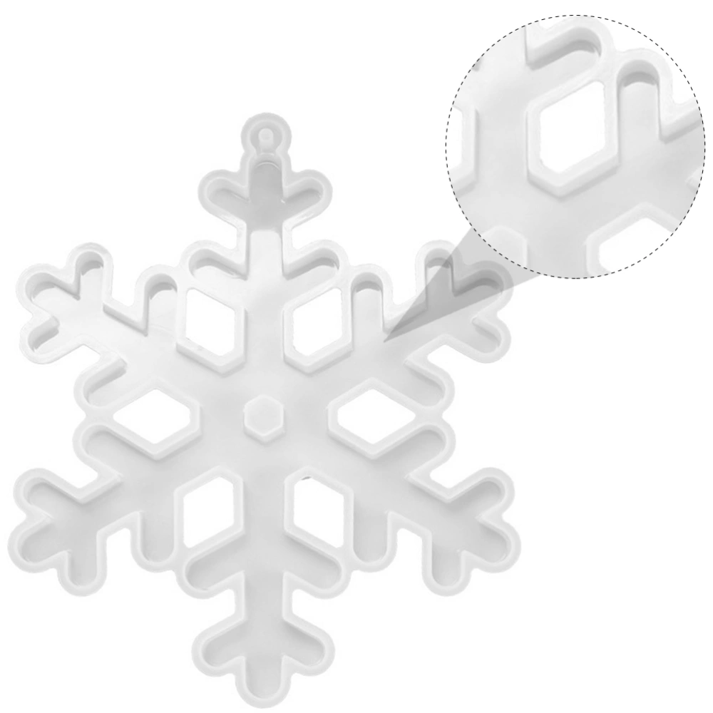 1pc Silicone Mold Snowflake Pendant Making Mold Home Ornament DIY Mold