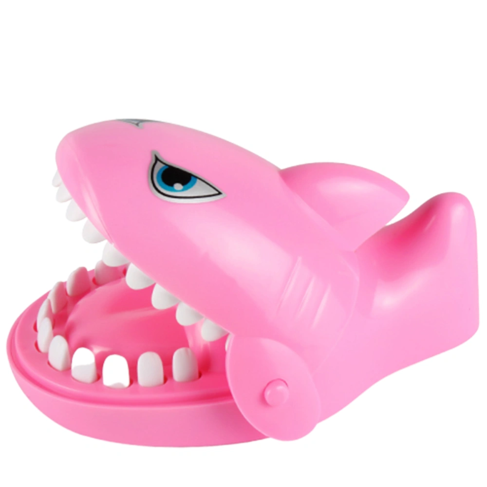 Finger Biting Shark Creative Joke Trick Tooth Extraction Game Interactive Toys for Children and Parents (Pink)