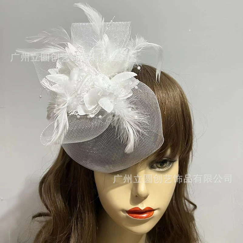 Flower Fascinator Headband Tea Party Fascinator Hat Women Fascinator Headpiece