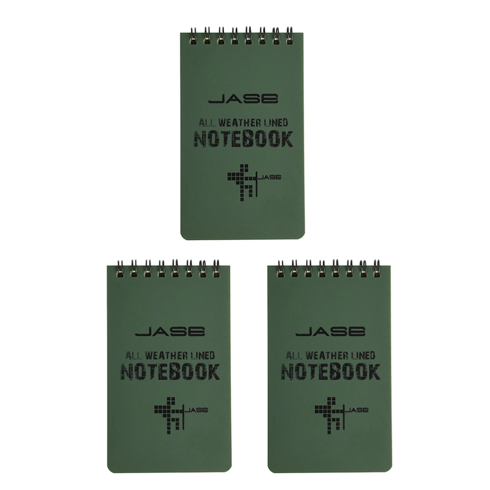 3 Pcs Waterproof Notepad Outdoor Waterproof Notepad Creative Loose-leaf Memo For Outdoor Activities