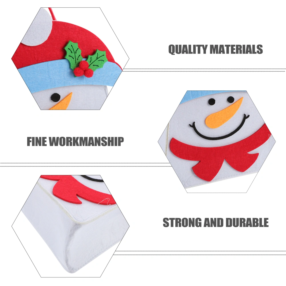 1PC Christmas Gift Bag DIY Felt Cloth Bag Xmas Themed Gift Bag Storage Pouch