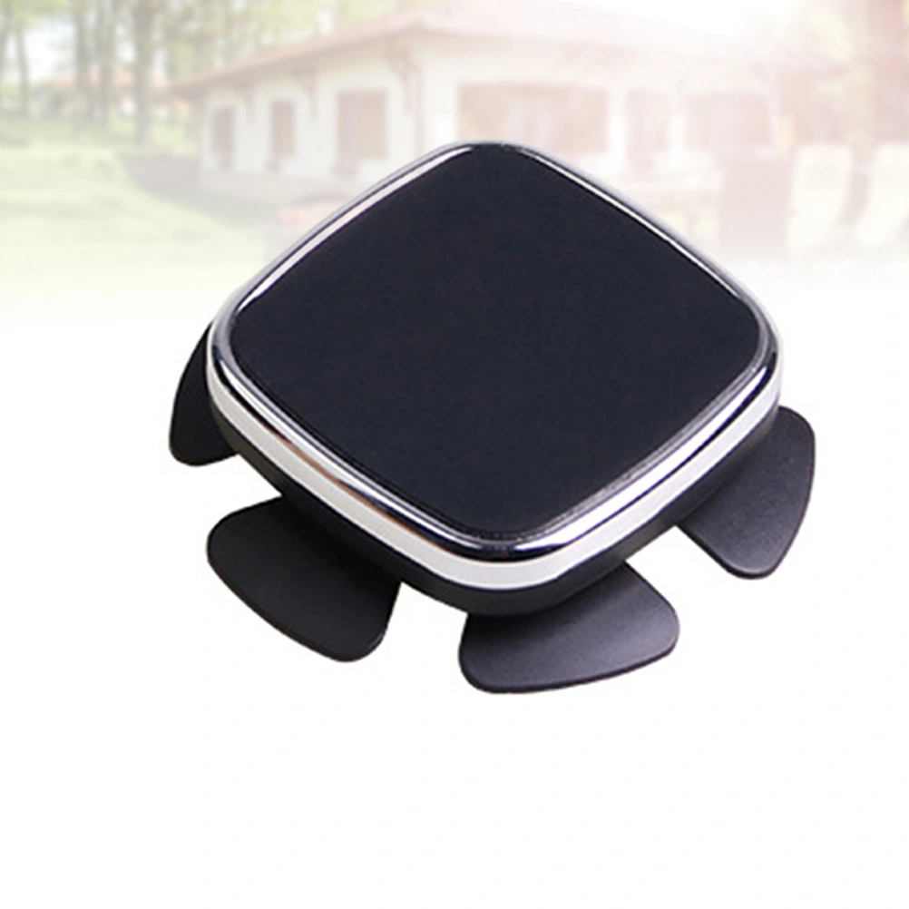 Car Magnetic Mobile Phone Navigation Bracket Universal Car Phone Holder Auto Steering Wheel Mobile Phone Stand Rack (Silver)